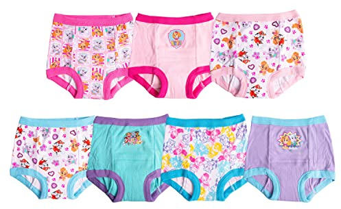 Paw Patrol Baby Girls Pants Multipack Toddler Potty Training Underwear, Pawgtraining7pk, 2 Years