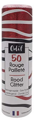 Odif - Vernis Pailleté Rouge en spray - 125ml