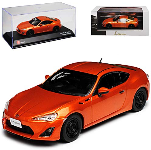 Kyosho T*o*y*o*t*a GT86 Racing Orange Metallic Ab 2012 1/43 J-Collection Modell Auto mit individiuellem Wunschkennzeichen