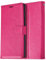 TECHGEAR Leather Wallet Case for iPhone XS Max - Protective Flip Cover with Card Slots, Kickstand and Wrist Strap, Pink PU Leather Compatible with Apple iPhone XS Max 6.5