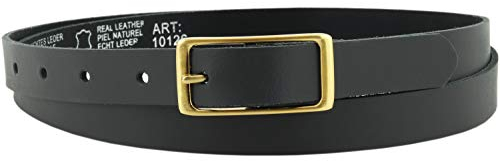 Ledergürtel echt Leder Damengürtel GOLD Schnalle 2 cm breit Hüftgürtel Jeansgürtel Damen Gürtel Casual Jeans schmal business | Vascavi | Made in Germany (100 cm Gesamtlänge 115 cm, Grau)