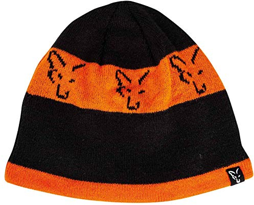 Fox Black Orange Beanie CPR993 Beanie Hat Wintermütze Mütze