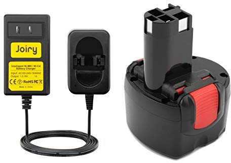 Joiry 9.6V 3.5Ah NI-MH Ersatzakku mit Ladegerät für Bosch PSR 960 BAT048 BAT100 BAT119 2607335272 2607335461 GSR 9.6VE-2 PSR 9.6VE-2 PSR960 23609 32609-RT
