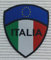 Patch-Toppa Microricamata in HD/Jacquard (Alta Definizione) Scudetto Italia Termoadesiva, Micro Filo, Dimensioni : H.cm.7 X L. cm.5,5 - Made in Italy