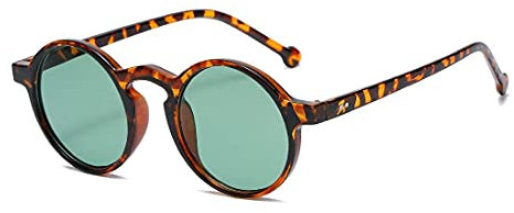 Long Keeper Lunettes de Soleil retro Classique ronde vintage Plastique lunette de soleil Protection UV400 Femmes Hommes