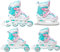 RAVEN 4in1 Inline Skates Triskates Rollschuhe Schlittschuhe Inliner für Kinder Mädchen verstellbar (Lia Mint, 30-33 (18,5cm-20,5cm))