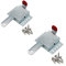 2 Pieces Heavy Duty Inside Deadlock, Galvanized Steel Garage Door Slide Lock for Most Garage Doors, Locking Sliding Latch for Manual Open
