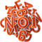 GYGYL 72 Pieces Iron on Letters and Numbers Patches, Orange Letter Patches Alphabet Embroidered Patch A-Z, Numbers 0-9 Applique for Clothes, Dress, Hat, Socks, Jeans, DIY Accessories