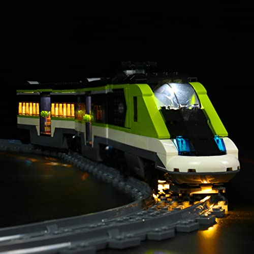 LocoLee Led Licht Set Kompatibel mit LEGO Personen-Schnellzug, Led Beleuchtungs Set Compatible with LEGO 60337 City Express Passenger Train - Nur Lichter-Set, Kein Modell-Modell