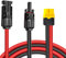 iHaospace Solarladekabel Solarstecker auf XT60 Stecker Solarpanel Adapter Kabel Solarkabel für EF DELTA 2 und River Pro MAX Powerstation 757 Powerhouse Solar Generator Solarpanel 60CM