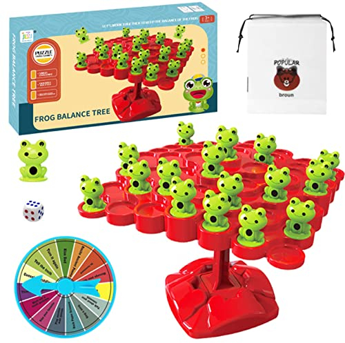 Frosch Balance Mathematik Spiel, Waage für Kinder Toad, Frosch Balance Zählspielzeugwaage, Frosch Balance Zählen Spielzeug, Mathe Waage Montessori Spielzeug für Familientreff (A)