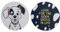 Disney Lot de 2 dessous de verre en céramique 101 dalmatiens - 101 cadeaux dalmatiens - Sets de table et dessous de verre