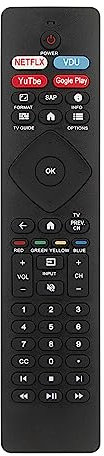 ALLIMITY NH800UP BT800 URMT47CND002 Replace Remote Control Compatible with Philips 4K OLED LCD TV 75PFL5704/F7 75PFL5704F7 65PFL5504/F6 43PFL5604/F7 50PFL5604F7 50PFL5604F7A 65PFL5704F7 75PFL5604F7A