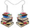 YAYAKO Acryl Lustiges Buch Ohrringe Baumeln Bücherregale Schmuck Zurück zu Schule Geschenke für Kinder Lehrer Frauen Mädchen (Bücher)