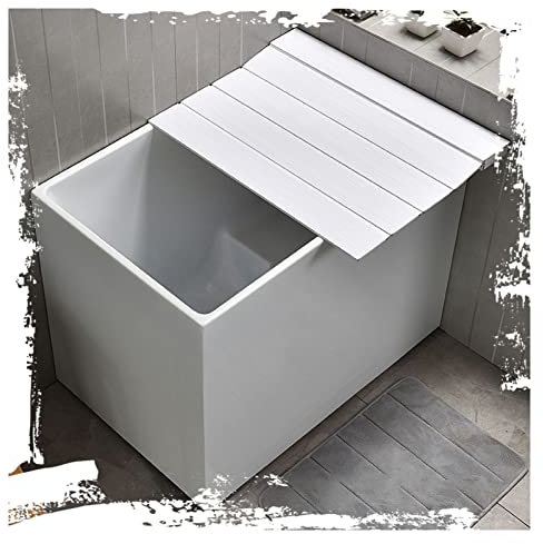 Cubierta de la bañera de la Bandeja de la bañera Plegable, Cubierta de Aislamiento de la bañera de plástico de PVC multifunción, Tablero de Polvo de la Tapa del baño del Obturador para el SP
