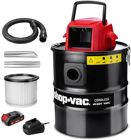 Shop-Vac Aspiradora de ceniza de litio recargable inalámbrica de 5 galones