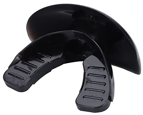 Alomejor Mundschutz, Zahnschutz-Mundschutz für Boxen, Fußball, Rugby, Sport, Weiche Gewehrkoffer (Skelett), Schwarz, Erwachsener, Rugby, Fußball