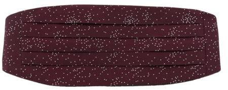 Trafalgar Herren Mystere Metallic Star Light Kummerbund, Rot/Ausflug, einfarbig (Getaway Solids), Einheitsgröße