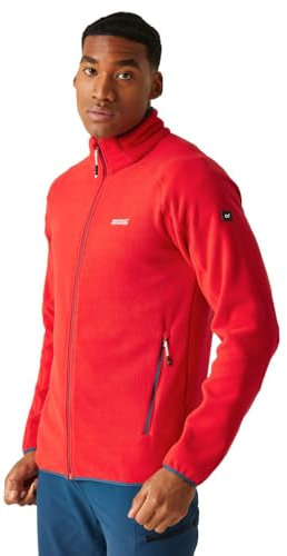 Regatta Mens Hadfield Full Zip Fleece Jacket (XXL) (Danger Red)