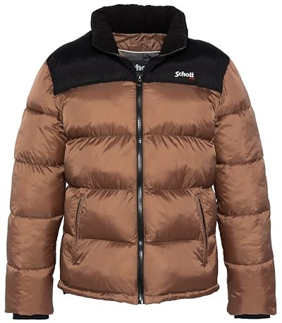 Schott NYC Utah Giacca, Marrone, L Uomo