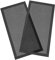HOMSFOU Dust Filter Pc Case Fan Proof Cover Black 2pcs Lightweight Pvc Material