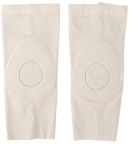 Ginocchiere da Danza, 2 Pezzi Ginocchiere Bianche Danza, Ginocchiere Sportive in Silicone Ultra Sottile Ginocchiere Per Yoga con Rilievo di Pressione, Ginocchiere Per Donne, Per Danza Sportiva(S)