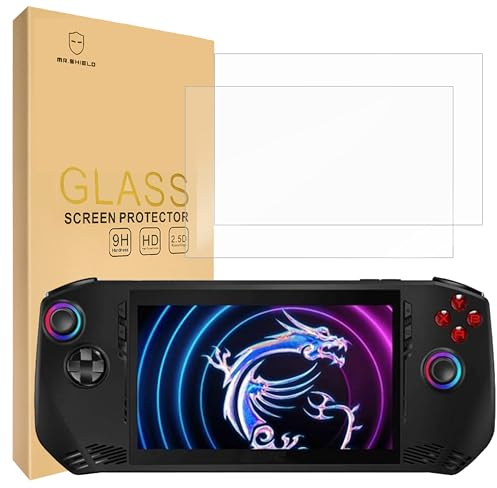 Mr.Shield Schutzfolie Kompatibel mit ASUS ROG Ally X/ROG Xbox Ally/MSI Claw A1M [2 Stück] Schutzglas Schutzglasfolie 9H Härte, HD Klare Displayschutzfolie