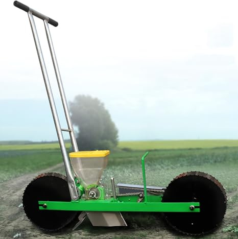 Handsämaschine, Manuelle Sämaschine Für Den Garten, Mehrere Funktionen Zum Pflügen Von Gräben Und Zum Abdecken des Bodens Für Die Aussaat, 75–110 cm Höhenverstellbar, Für Soja-Erdnuss-Mais
