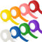 HavaCue 8 Farbe Kreppband Malerband, 23MM*12M Farbiges Klebeband, Bunt Deko Klebeband, DIY Masking Tape Verarbeitung, Buntes Klebeband Für Handwerk Kunstunterricht Maler Kinder Wandmalereie