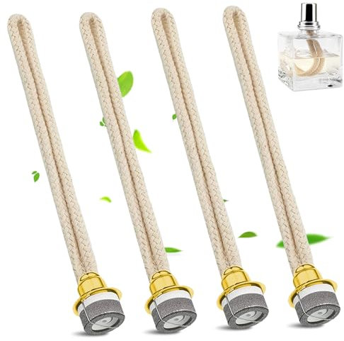 Asfrode 4 Stück Duftlampe Docht, Ersatzdocht für Duft Öllampe Katalytische Lampen Ersatzbrenner Zubehör Katalytischer Brenner zur Raumluft Verbessern Aromatherapie
