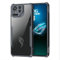 GIOPUEY Custodia per ASUS ROG Phone 9 PRO, Cover Rigida in PC + Morbida in TPU, Alta Trasparenza, Custodia Trasparente, Airbag Anti-Caduta, Nessun Ingiellimento - Black