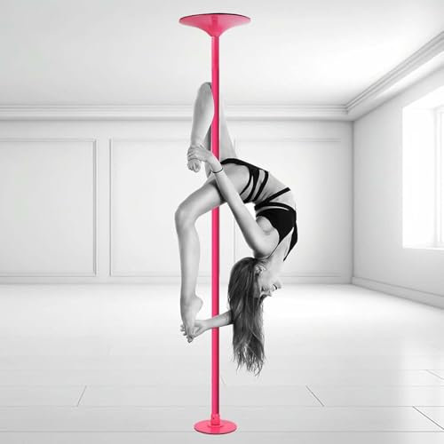 Barre Pôle de Danse Barre de Pôle Dance Perche de danse réglable pour Studio/Gym/Club, Barre d'exercice de danse, Kit de tube d'entraînement portable Rotatif ou statique(2.23M-3.4M/7.5FT-11FT)