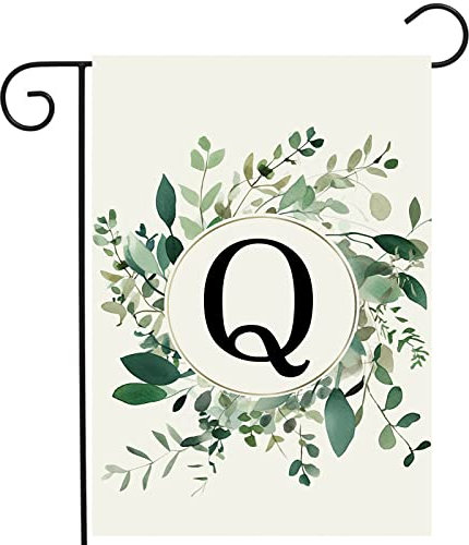 Gartenflagge Buchstabe Q Banner Top Qualität Fahne Doppelseitige Flag Für Innen Außen Wall 30X45Cm