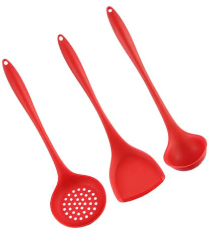 Hemobllo 1Juego Utensilios de Cocina de Silicona Resistente Calor Incluye y Colador para Pegarse para Uso Diario