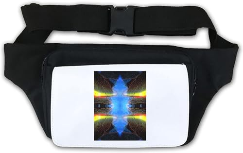 Shapeshifter Trippy Goa Art Hüfttasche, Bauchtasche, Weiß