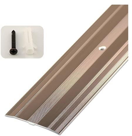 Übergangsprofil Aus Aluminium Türschwellen Leiste, Breite 6cm,BodenüBergangsleiste Für Türschwelle/Holzböden/Laminat/Fliesen(Rose Gold)
