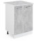 Vicco Küchenunterschrank R-Line, Küchenkommode, Beton/Weiß, 60 cm, AP Marmor