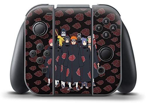 DeinDesign Skin kompatibel mit Nintendo Switch Controller Folie Sticker Akatsuki Naruto Shippuden Offizielles Lizenzprodukt