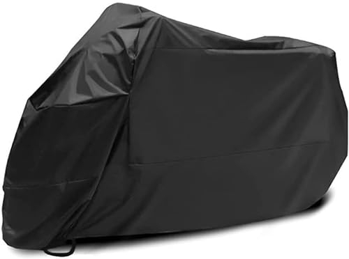 Funda para Moto, MCSQK Cubierta de la Moto / Cubierta para Motocicleta Impermeable Funda Protector Cubierta de la Moto UV Protectora los Agujeros, Resistente al Viento para Protección al Aire Libre