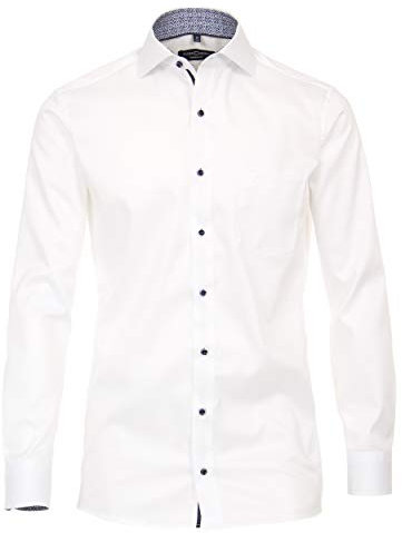 CASAMODA Businesshemd Uni Modern Fit Weiß 42