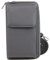 irisaa Kleine Handy Umhängetasche, Geldbörse Damen Brieftasche RFID Schutz Crossbody Handytasche Reisepass mit Kartenfächern und Verstellbarem Schultergurt, Damen Tasche:Grau