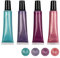 Ideen mit Herz Perlen-Pen Set metallic | 4 Pens à 25 ml | Perlen-Optik für Papier, Textilien, (rosa, pink, flieder, mint)