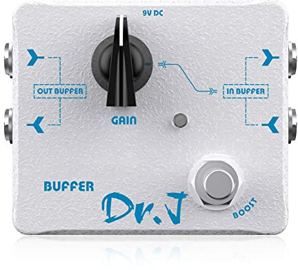 JOYO Buffer Pedal Effect Built-in Double Buffer Groups and Boost for Electric Guitar Bypass High-end Edition Dr.J Series (D57)