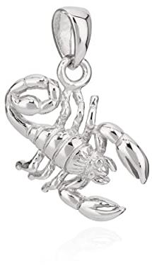 NKlaus Kettenanhänger klein Sternzeichen Skorpion 925 Silber 13x11mm Horoskop Zodiak 11296