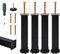 mumisuto 4 Pièces de Pieds de Meubles, Pieds pour Sommier à Lattes Métal Pied de Lit à Visser, Hauteur Réglable de 20cm(+2cm), Support pour Sommier, pour Sofa, Lit, Armoire, Cabinet