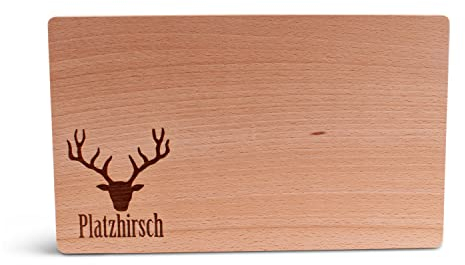 Bayerisches Brotzeitbrett/Vesperbrett Platzhirsch