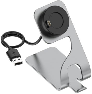 KETOPKIN USB-Ladestation für Garmin Fenix 8, Enduro 3, Fenix E, Garmin Fenix 7 7X 7S, Garmin Fenix 6 6X 6S, Garmin Fenix 5 5X 5S, Garmin Epix 2, Garmin Venu 2 2S 2 Plus Smartwatch-Ladegerät (grau)