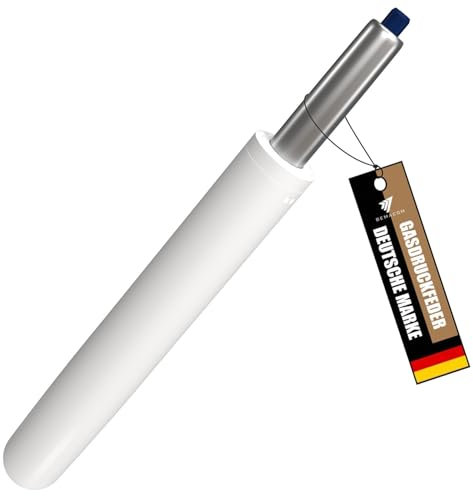 Gaslift Bürostuhl Gasfeder, Gasdruckfeder für Bürostuhl, Drehstuhl, Hocker, Barhocker 290-690mm Länge (730 mm Gesamtlänge Weiß)