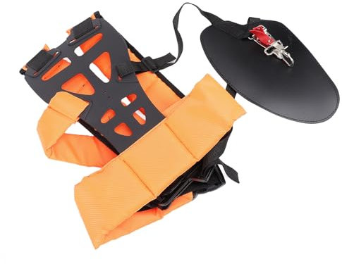 Nurnesy Grass Trimmer Shoulder Strap Padded Adjustable Mower Brush Cutter Harness Nylon Double Shoulder