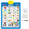 Alphabet-Poster für Klassenzimmer-Wand – elektronisches, interaktives pädagogisches sprechendes Poster, musikalische Wandtabelle, sprechendes Poster für Weihnachten, Geburtstag, Mädchen 2–4